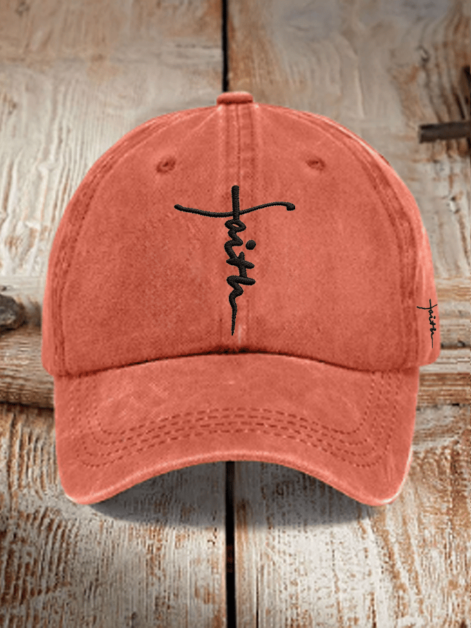 Unisex Christian faith embroidered hats