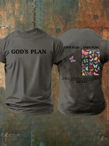 Men's  your-plan-and-god's-plan  Print  T-Shirt