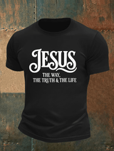 Men's  JESUS THE WAY Printed T-Shirt