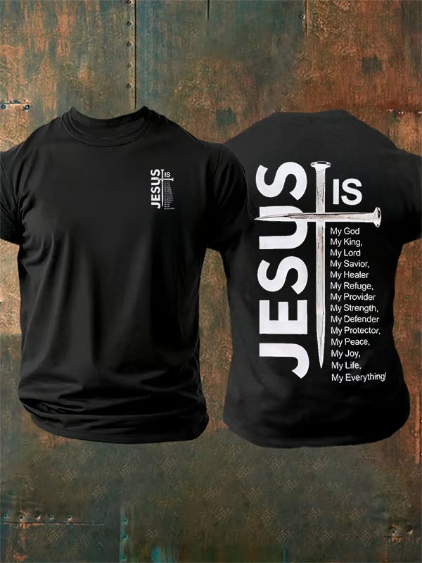 Men's JESUS IS My God Print T-Shirt