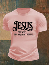 Men's  JESUS THE WAY Printed T-Shirt