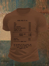 Men's JESUS PAID IT ALL Print Round-Neck T-Shirt