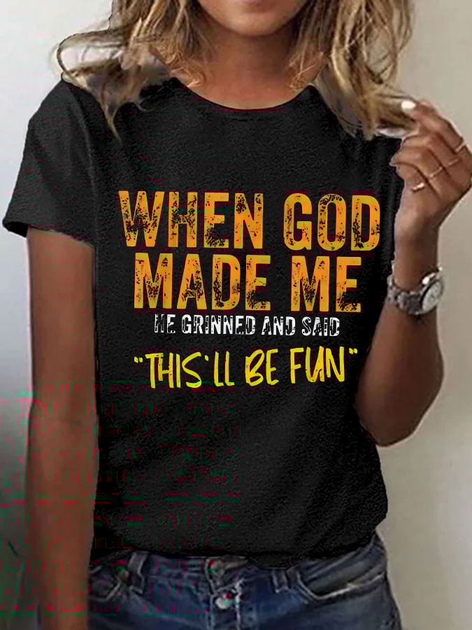 Women'S Casual Faith Short Sleeve T-Shirt