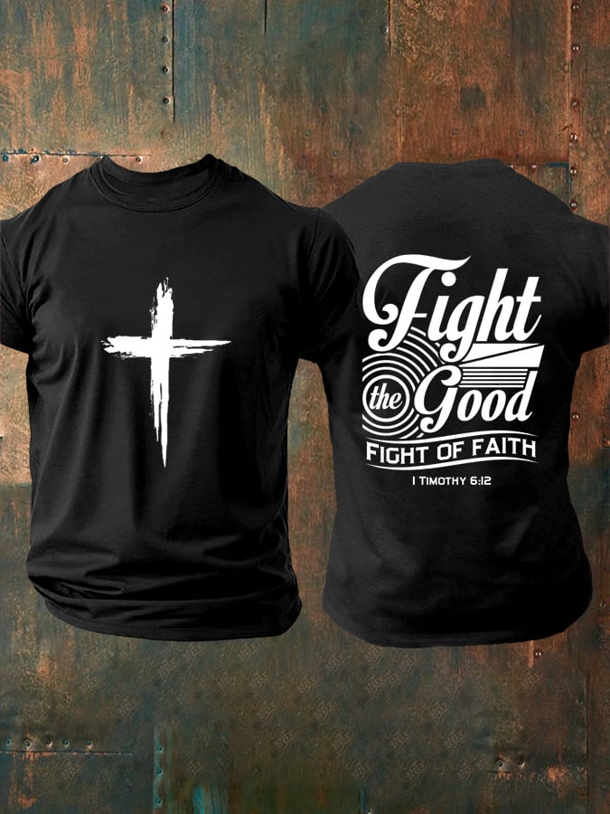 Men's Faith  Printed Casual T-Shirt