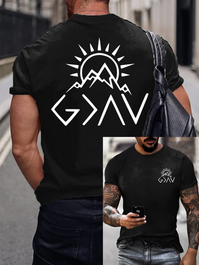 Men's Faith  Printed Casual T-Shirt