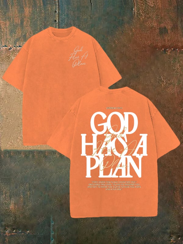 Unisex  God Has a Plan  Washable T-shirt