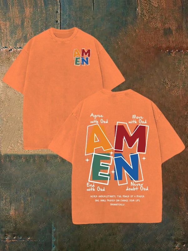 Unisex  AMEN  Washable T-shirt